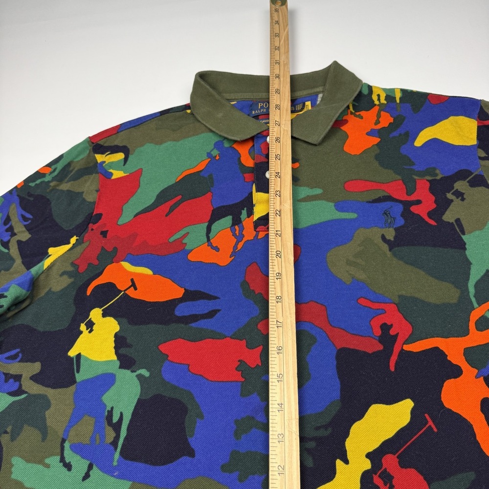 Polo Ralph Lauren Polo Shirt Mens 2XL Multicolor Camo Polo Player Classic Fit - Picture 3 of 7